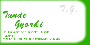 tunde gyorki business card